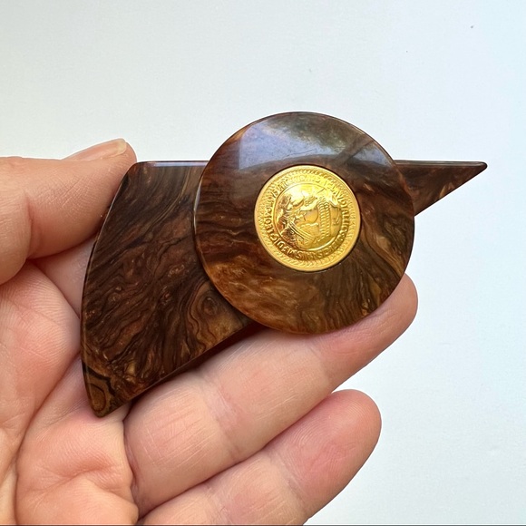 Vintage Simon Chang Tortoise Brooch - Picture 6 of 10